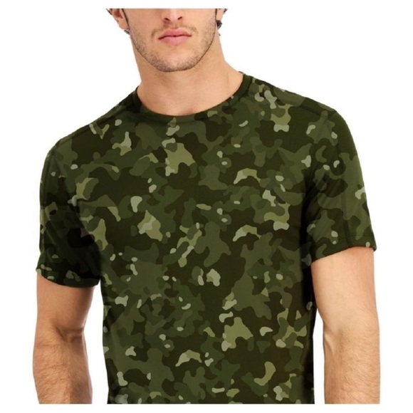 ID Ideology Men's Birdseye Printed Training T-Shirt Green Size M - Picture 3 of 4